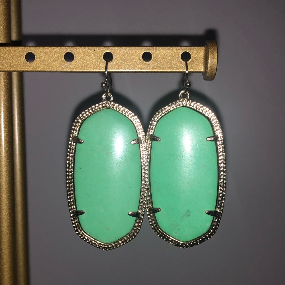 Green Kendra Scott Earrings